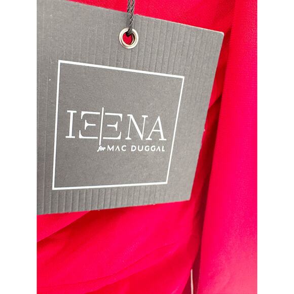 MAC DUGGAL Dress Size 2 Evening Gown NEW Red Mini V Neck Stretch - Picture 3 of 7
